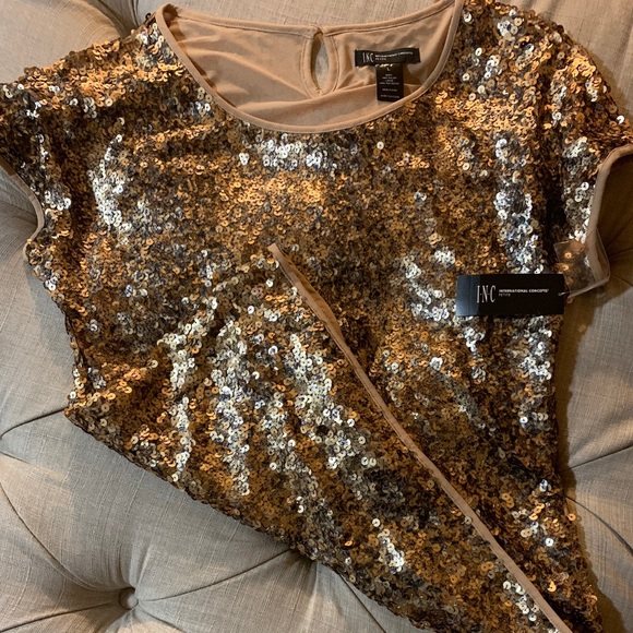 INC International Concepts Tops - 💥NEW💥 INC SEQUINED TOP